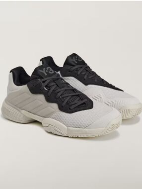 Adidas Y-3 Barricade Tennis Shoes GS Kids Size 3 Orbit Gray Black